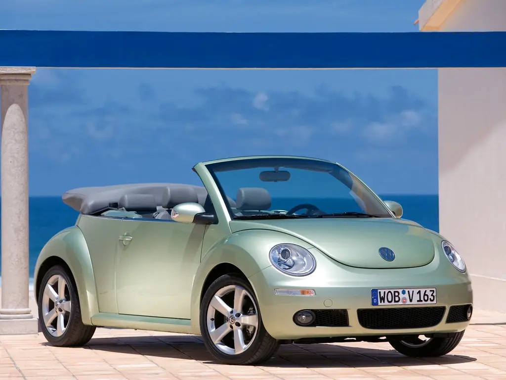 Volkswagen Beetle (1Y7) 1 поколение, рестайлинг, открытый кузов (09.2005 - 07.2010)